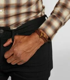 TOM FORD Braided Leather Bracelet TAG Bracelets -TOM FORD Shop tom ford braided leather bracelet 16482323 31916507 1000