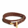 TOM FORD Braided Leather Bracelet TAG Bracelets