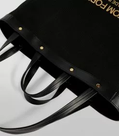 TOM FORD Canvas T Screw Tote Bag C9203 Top Handle Bags -TOM FORD Shop tom ford canvas t screw tote bag 16454898 31894459 1000