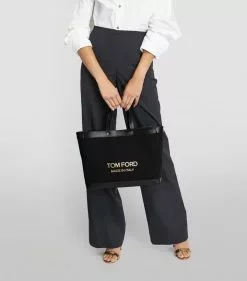 TOM FORD Canvas T Screw Tote Bag C9203 Tote Bags -TOM FORD Shop tom ford canvas t screw tote bag 17291746 35343717 1000