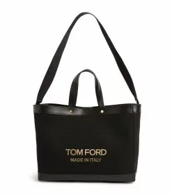 TOM FORD Canvas T Screw Tote Bag C9203 Tote Bags