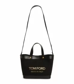 TOM FORD Canvas T Screw Tote Bag C9203 Tote Bags