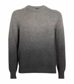 TOM FORD Cashmere-Blend Ombre Sweater 032 MD GRY SLD Jumpers