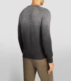 TOM FORD Cashmere-Blend Ombre Sweater 032 MD GRY SLD Jumpers -TOM FORD Shop tom ford cashmere blend ombre sweater 17531598 37543256 1000