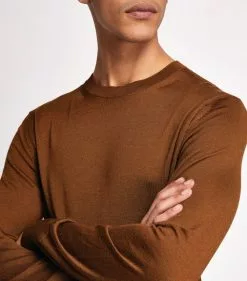 TOM FORD Cashmere-Silk Sweater 202 DK BRW SLD Jumpers -TOM FORD Shop tom ford cashmere silk sweater 16999286 33866531 1000