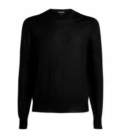 TOM FORD Cashmere-Silk Sweater 001 BLK SLD Jumpers