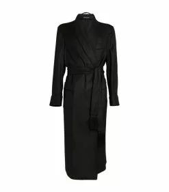 TOM FORD Cashmere Twill Robe 001 BLK SLD Dressing Gowns