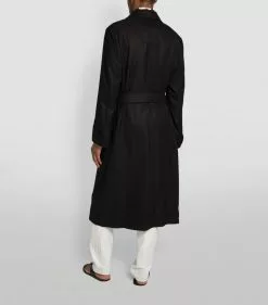 TOM FORD Cashmere Twill Robe 001 BLK SLD Dressing Gowns -TOM FORD Shop tom ford cashmere twill robe 16778343 33023712 1000