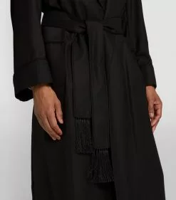 TOM FORD Cashmere Twill Robe 001 BLK SLD Dressing Gowns -TOM FORD Shop tom ford cashmere twill robe 16778343 33024388 1000