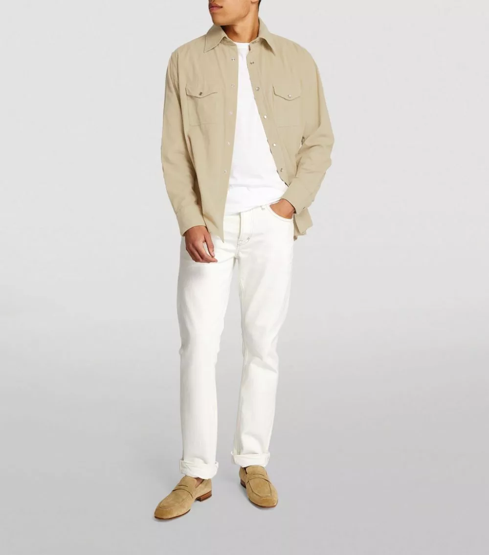 TOM FORD Corduroy Shirt 272 LT BGE SLD Casual Shirts 2 TOM FORD Corduroy Shirt 272 LT BGE SLD Casual Shirts - Image 2