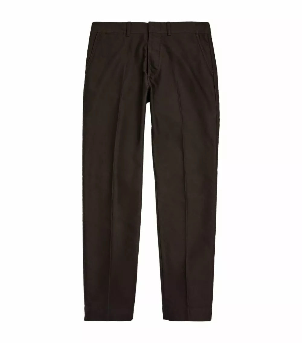 TOM FORD Cotton Chinos 202 DK BRW SLD 1 TOM FORD Cotton Chinos 202 DK BRW SLD