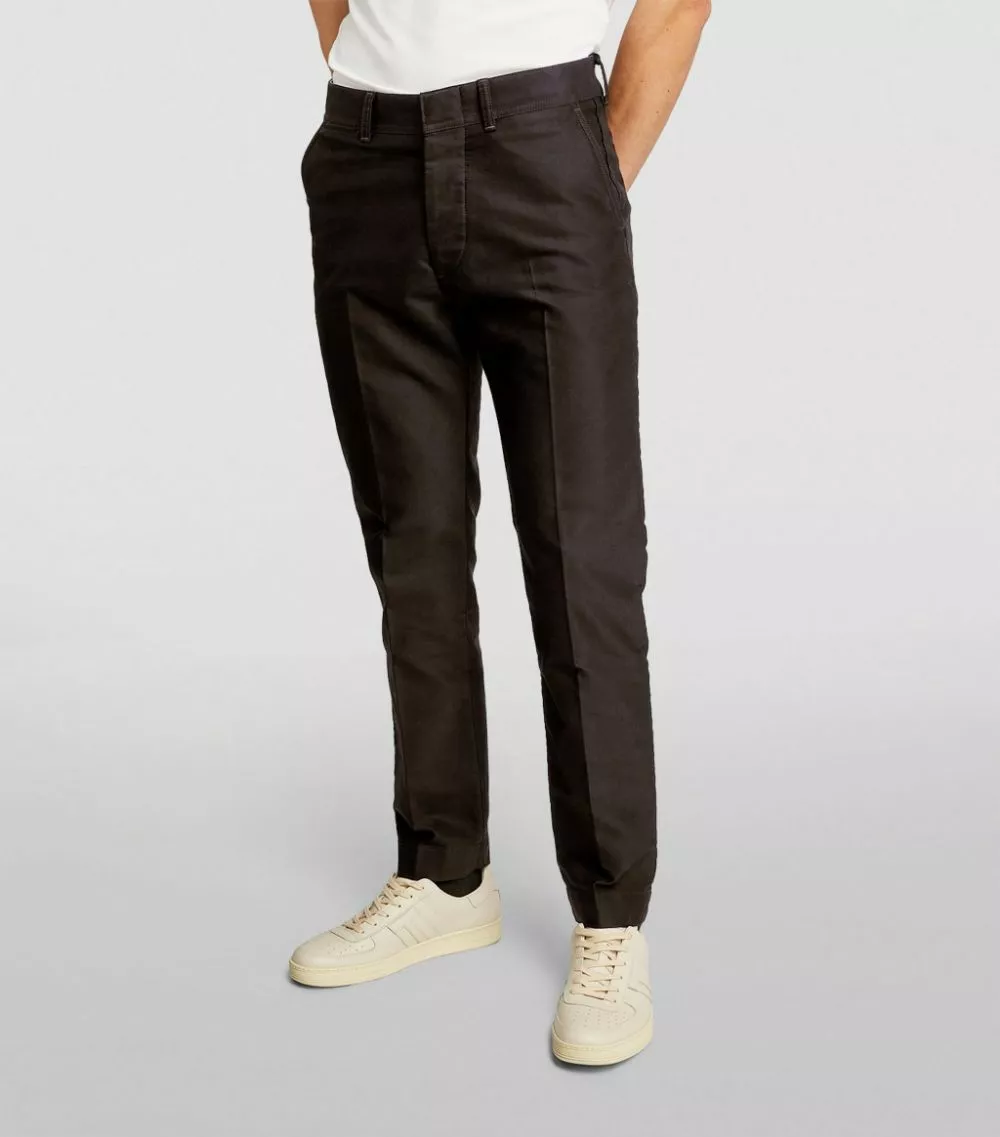 TOM FORD Cotton Chinos 202 DK BRW SLD 3 TOM FORD Cotton Chinos 202 DK BRW SLD - Image 3