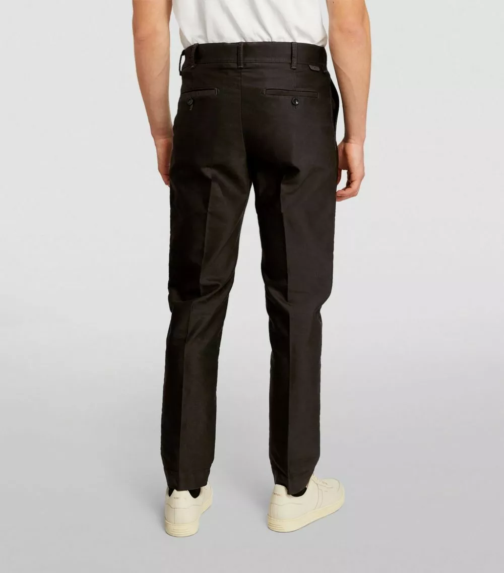 TOM FORD Cotton Chinos 202 DK BRW SLD 4 TOM FORD Cotton Chinos 202 DK BRW SLD - Image 4