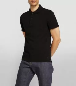 TOM FORD Cotton Piqué Polo Shirt 002 BLK Polo Shirts -TOM FORD Shop tom ford cotton pique polo shirt 17530958 36980474 1000