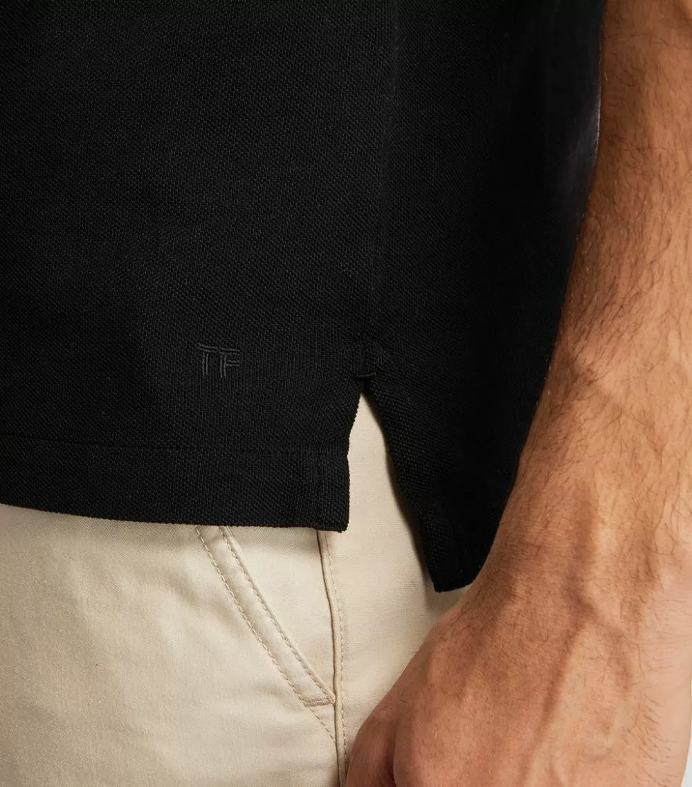 TOM FORD Cotton Polo Shirt 001 BLK SLD Polo Shirts 6 TOM FORD Cotton Polo Shirt 001 BLK SLD Polo Shirts - Image 6