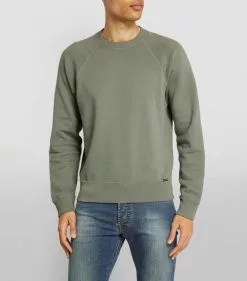 TOM FORD Cotton Sweatshirt 452 LT BLU SLD Sweatshirts -TOM FORD Shop tom ford cotton sweatshirt 17532627 36807239 1000