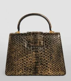 TOM FORD Croc-Embossed Leather 001 Top-Handle Bag U2006 Top Handle Bags -TOM FORD Shop tom ford croc embossed leather 001 top handle bag 16455509 31894393 1000