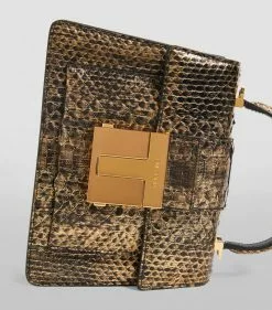 TOM FORD Croc-Embossed Leather 001 Top-Handle Bag U2006 Top Handle Bags -TOM FORD Shop tom ford croc embossed leather 001 top handle bag 16455509 31894439 1000