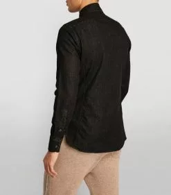 TOM FORD Denim Leisure Shirt 022 DK GRY SLD Casual Shirts -TOM FORD Shop tom ford denim leisure shirt 17377612 35841182 1000