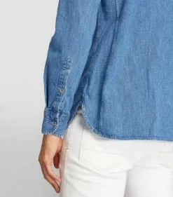 TOM FORD Denim Shirt 432 BR BLU SLD Casual Shirts -TOM FORD Shop tom ford denim shirt 17532623 37538926 1000