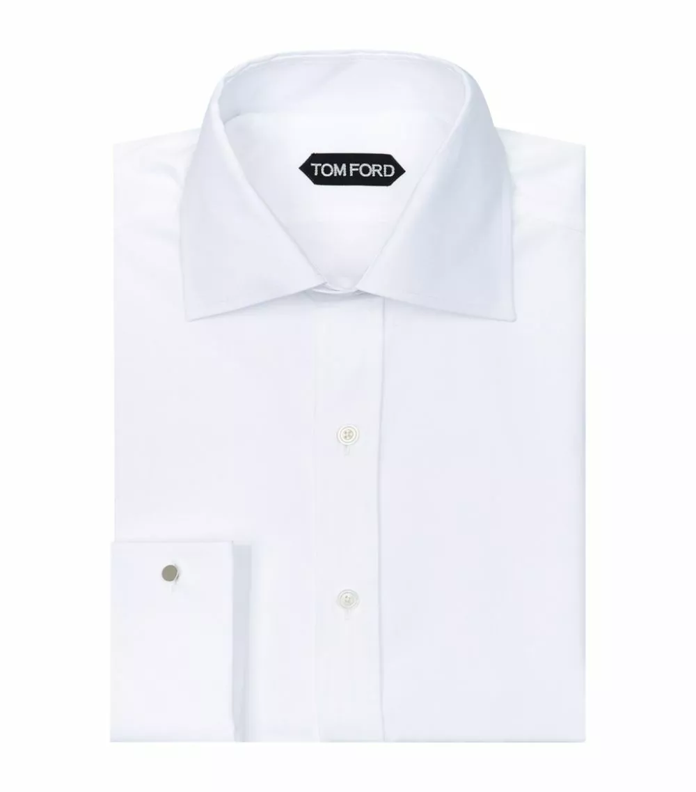 TOM FORD French Cuff Shirt 100 WHT Formal Shirts 1 TOM FORD French Cuff Shirt 100 WHT Formal Shirts