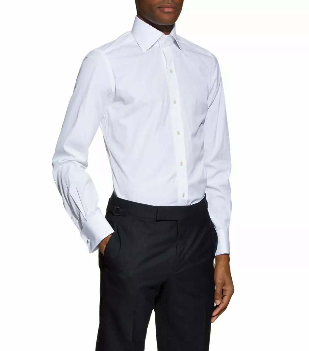 TOM FORD French Cuff Shirt 100 WHT Formal Shirts 3 TOM FORD French Cuff Shirt 100 WHT Formal Shirts - Image 3