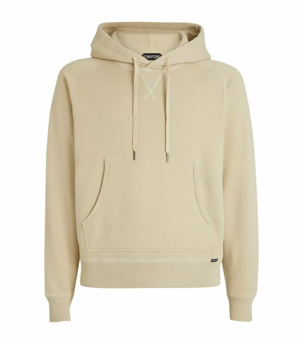 TOM FORD Garment-Dyed Hoodie 272 LT BGE SLD Hoodies 1 TOM FORD Garment-Dyed Hoodie 272 LT BGE SLD Hoodies