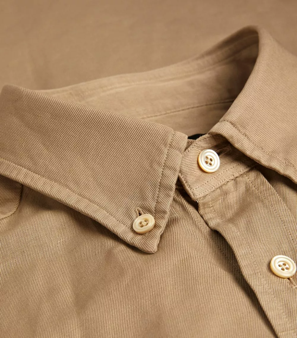 TOM FORD Garment-Dyed Shirt 262 MD BGE SLD Casual Shirts 5 TOM FORD Garment-Dyed Shirt 262 MD BGE SLD Casual Shirts - Image 5