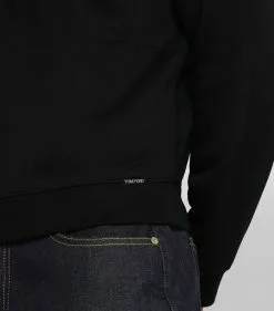 TOM FORD Half-Zip Polo Shirt 001 BLK SLD Polo Shirts -TOM FORD Shop tom ford half zip polo shirt 17531588 37196049 1000