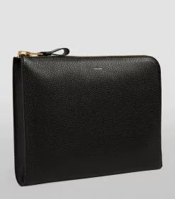 TOM FORD Large Leather Zipped Pouch BLKBLACK Pouches -TOM FORD Shop tom ford large leather zipped pouch 15096948 25649113 1000