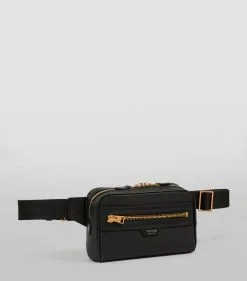 TOM FORD Leather Buckley Belt Bag U9000 BLACK Belts -TOM FORD Shop tom ford leather buckley belt bag 16354474 31303320 1000