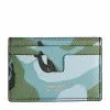 TOM FORD Leather Camouflage Card Holder C5919 BLUE CAMO/BLK Cardholders
