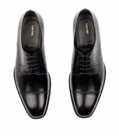 TOM FORD Leather Gianni Derby Shoes NER BLK Smart Shoes -TOM FORD Shop tom ford leather gianni derby shoes 14823180 25389662 1000