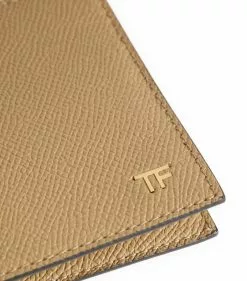 TOM FORD Leather Money Clip Wallet U7099 DARK SAND Wallets -TOM FORD Shop tom ford leather money clip wallet 17511928 36781387 1000