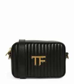 TOM FORD Leather Quilted TF Camera Bag u9000 Camera Bags
