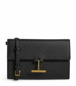 TOM FORD Leather Tara Clutch Bag u9000 Crossbody Bags