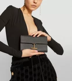 TOM FORD Leather Tara Clutch Bag u9000 Crossbody Bags -TOM FORD Shop tom ford leather tara clutch bag 16455535 31894610 1000