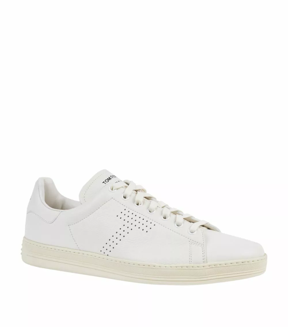 TOM FORD Leather Warwick Sneakers BRR WHITE Low-Top Sneakers 1 TOM FORD Leather Warwick Sneakers BRR WHITE Low-Top Sneakers