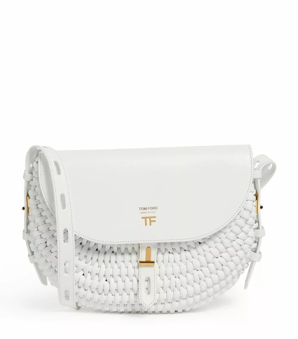 TOM FORD Leather Woven Shoulder Bag u1000 Shoulder Bags 1 TOM FORD Leather Woven Shoulder Bag u1000 Shoulder Bags
