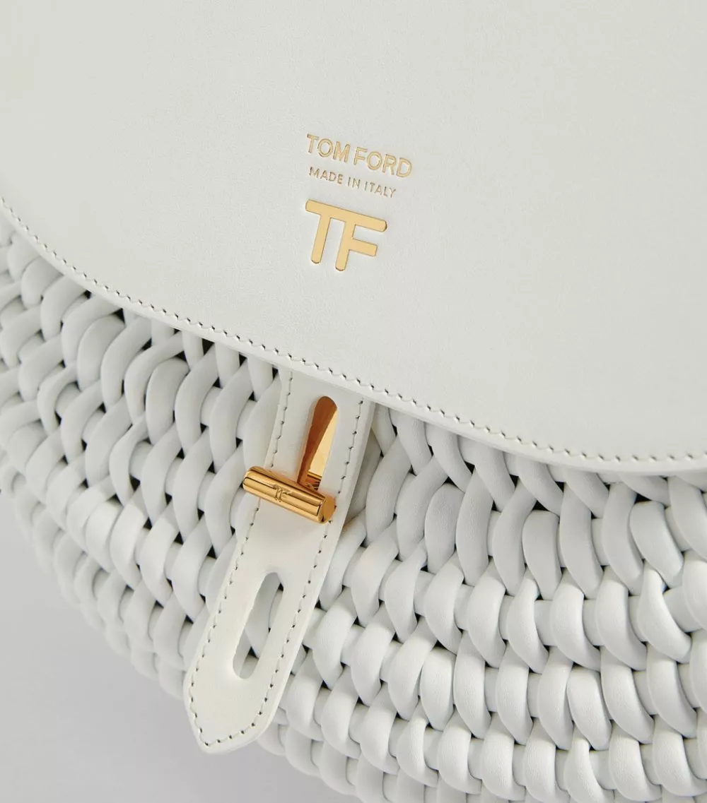 TOM FORD Leather Woven Shoulder Bag u1000 Shoulder Bags 8 TOM FORD Leather Woven Shoulder Bag u1000 Shoulder Bags - Image 8
