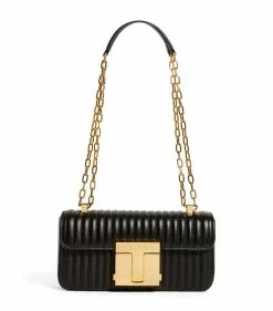 TOM FORD Medium 001 Matelassé Leather Shoulder Bag u9000 Top Handle Bags