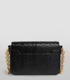 TOM FORD Medium Python Natalia Shoulder Bag BLK Top Handle Bags -TOM FORD Shop tom ford medium python natalia shoulder bag 16454838 31893066 1000