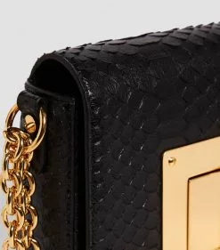 TOM FORD Medium Python Natalia Shoulder Bag BLK Top Handle Bags -TOM FORD Shop tom ford medium python natalia shoulder bag 16454838 31894026 1000