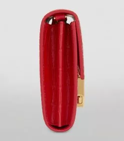 TOM FORD Mini Croc-Embossed T Clasp Chain Bag U3106 Shoulder Bags -TOM FORD Shop tom ford mini croc embossed t clasp chain bag 16573144 32158391 1000