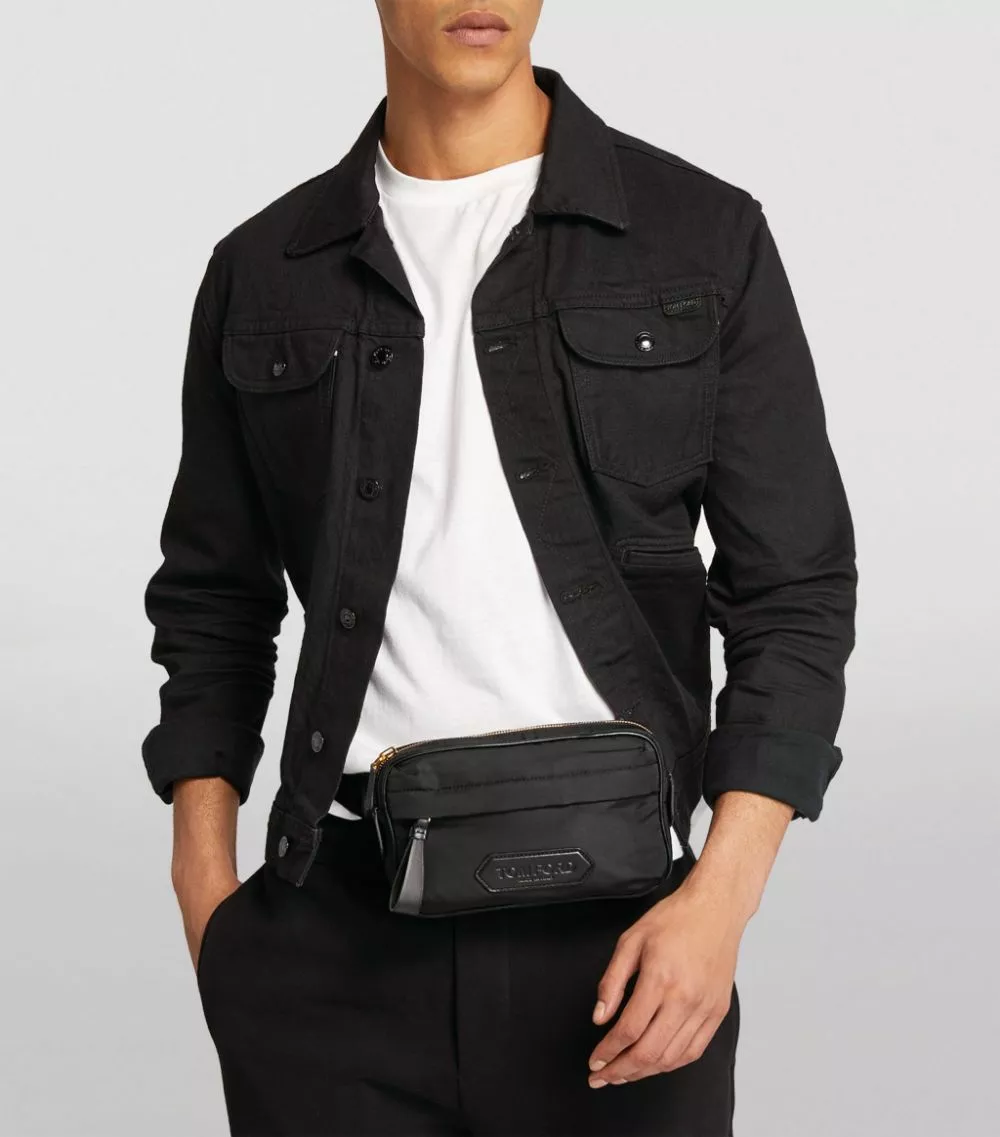 TOM FORD Nylon Belt Bag U9000 BLACK Backpacks 2 TOM FORD Nylon Belt Bag U9000 BLACK Backpacks - Image 2