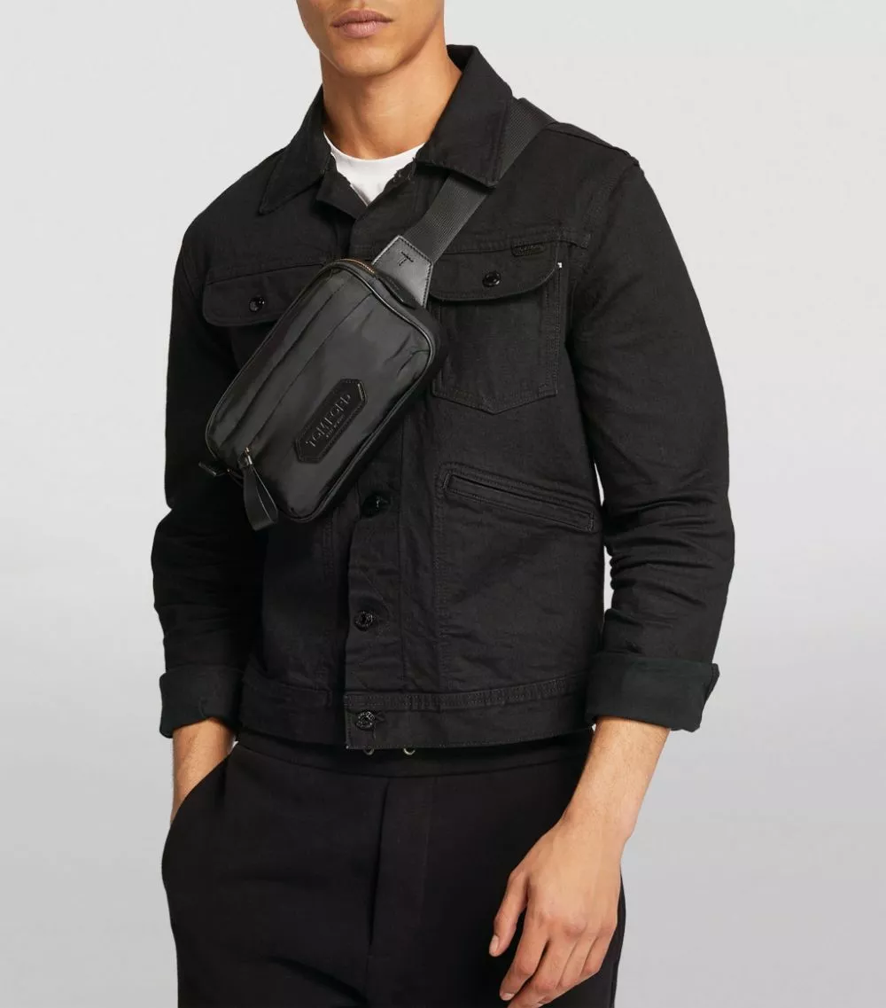 TOM FORD Nylon Belt Bag U9000 BLACK Backpacks 4 TOM FORD Nylon Belt Bag U9000 BLACK Backpacks - Image 4