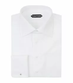 TOM FORD Piqué Cocktail Shirt WHITE Formal Shirts