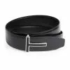 TOM FORD Polished Enamel and Leather Belt U9000BLACK Belts