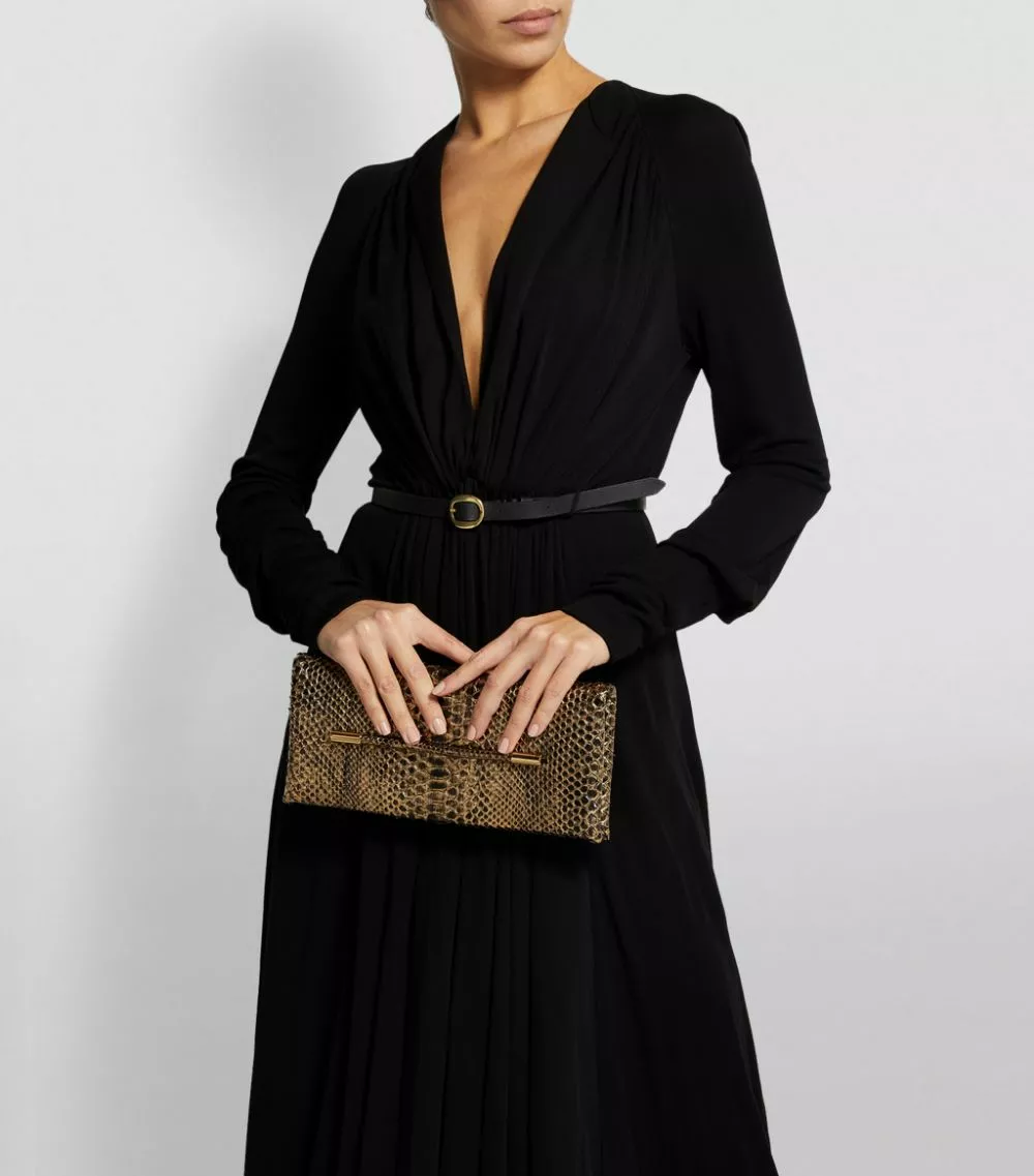 TOM FORD Python Ava Clutch Bag U2006 Clutch Bags 2 TOM FORD Python Ava Clutch Bag U2006 Clutch Bags - Image 2