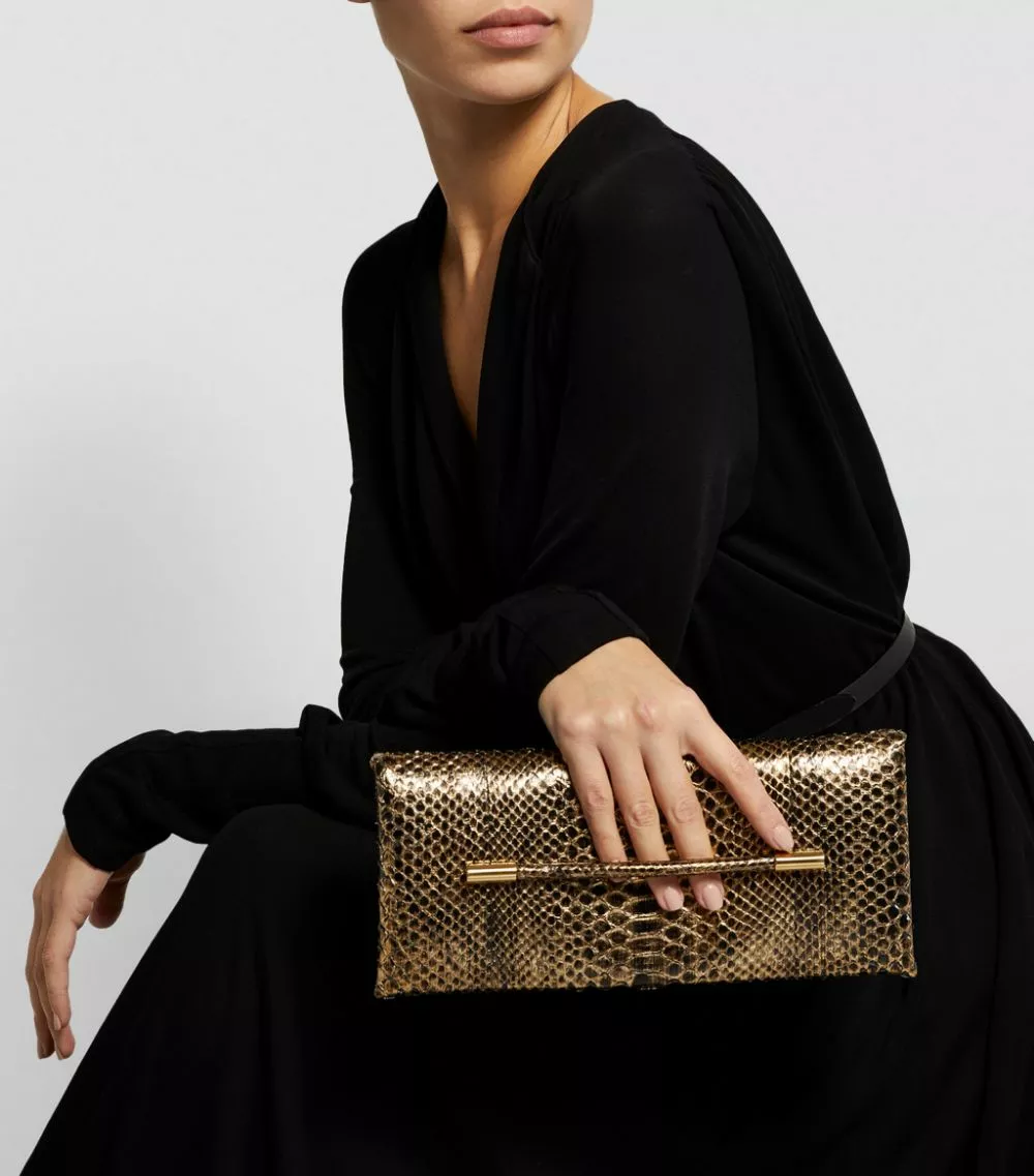 TOM FORD Python Ava Clutch Bag U2006 Clutch Bags 5 TOM FORD Python Ava Clutch Bag U2006 Clutch Bags - Image 5